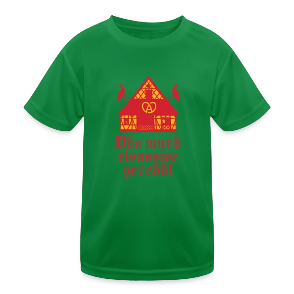 Ici On Parle Alsacien sur T-shirt sport Enfant