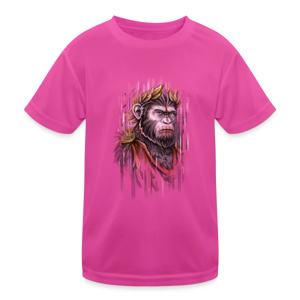 César l'Empereur Singe sur T-shirt sport Enfant