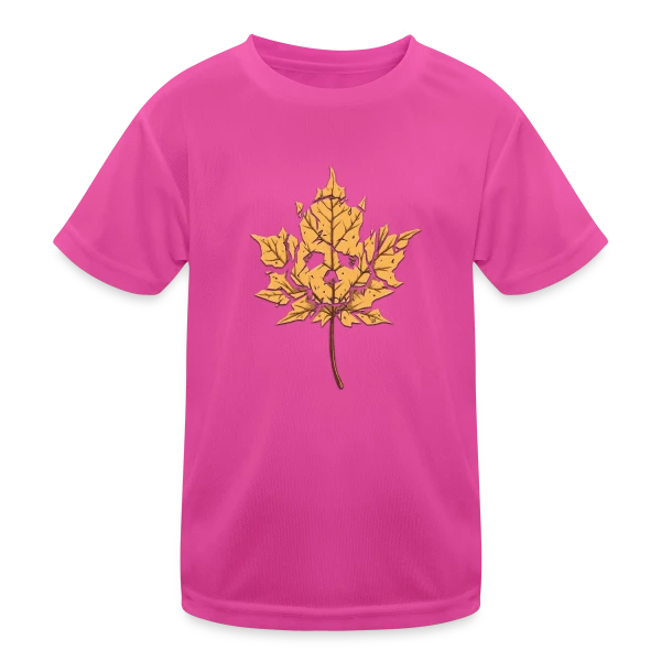 Feuille Morte Stylisée sur T-shirt sport Enfant