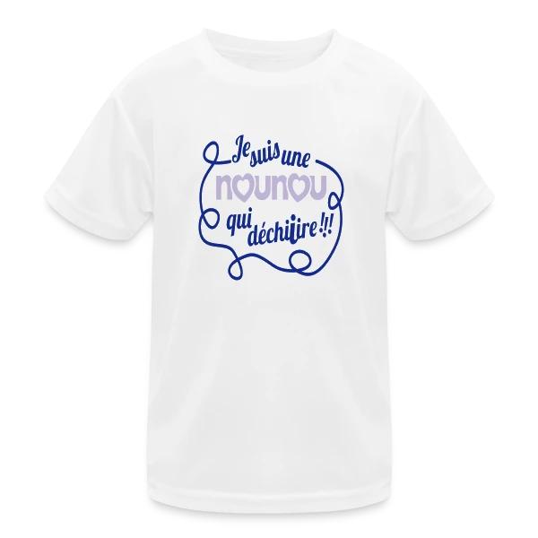 Ma Nounou en Or qui Déchire sur T-shirt sport Enfant