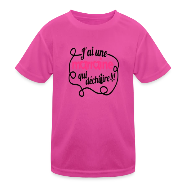 Marraine qui déchire ! sur T-shirt sport Enfant