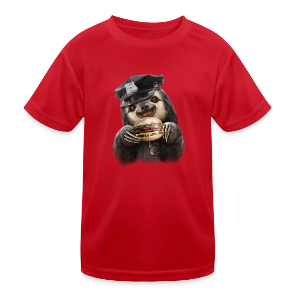 Burger Flic : L'Ordre Gourmand sur T-shirt sport Enfant