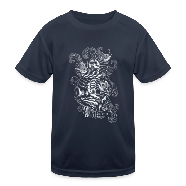 L'Ancre des Profondeurs sur T-shirt sport Enfant