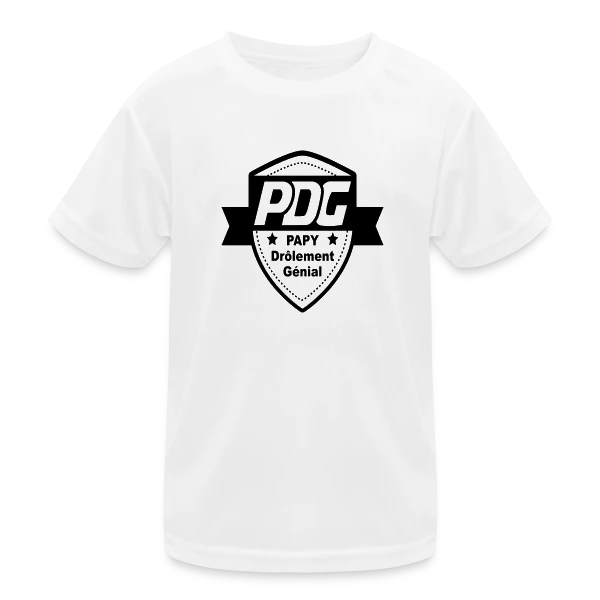 Papy PDG : Le Boss de la Famille sur T-shirt sport Enfant