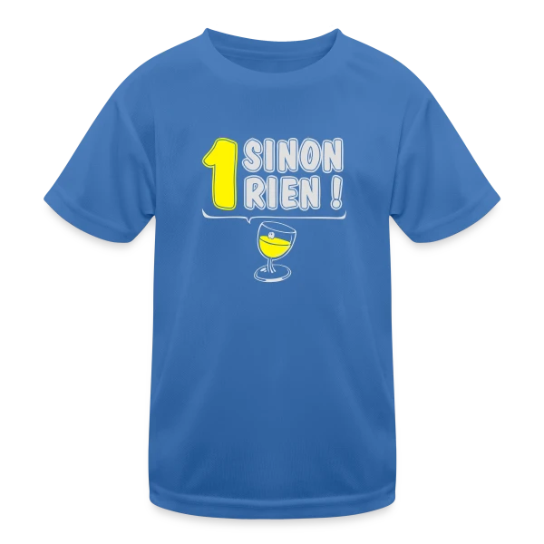 Un Jaune ou Rien sur T-shirt sport Enfant