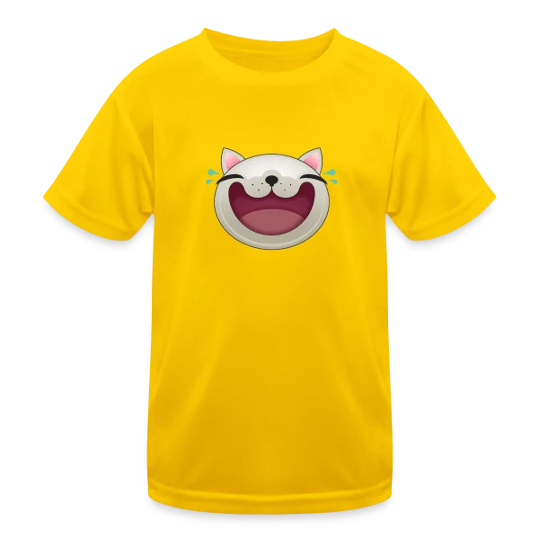 Chat Joyeux : Le Rieur Félin sur T-shirt sport Enfant