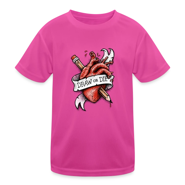 Dessine ou Meurs sur T-shirt sport Enfant