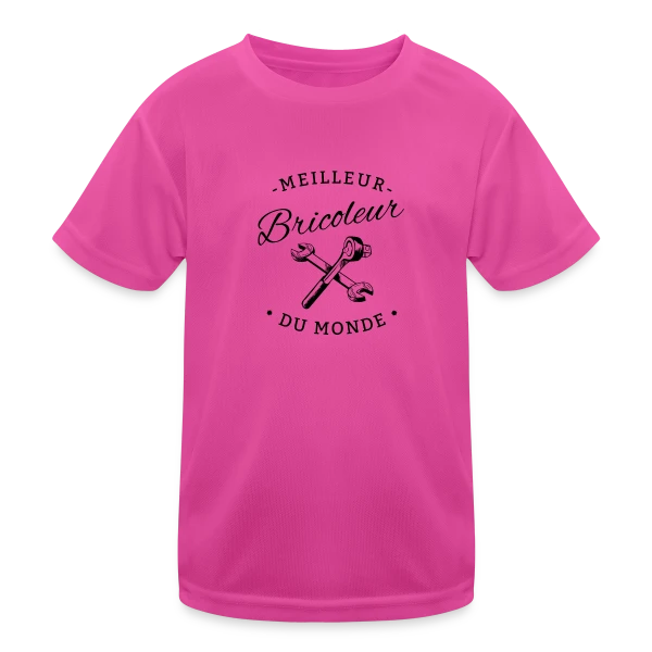 Le Meilleur Bricoleur du Monde sur T-shirt sport Enfant