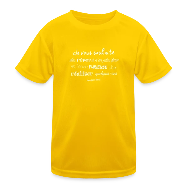Douce Nuit, Beaux Rêves sur T-shirt sport Enfant