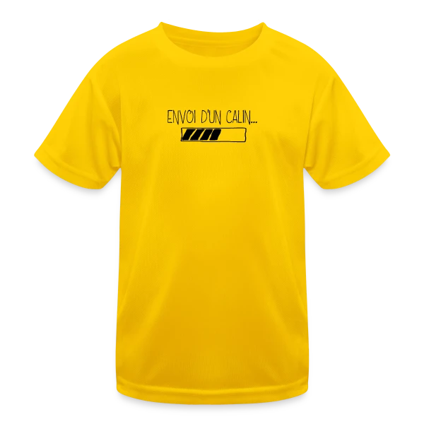Câlin Virtuel à Envoyer sur T-shirt sport Enfant