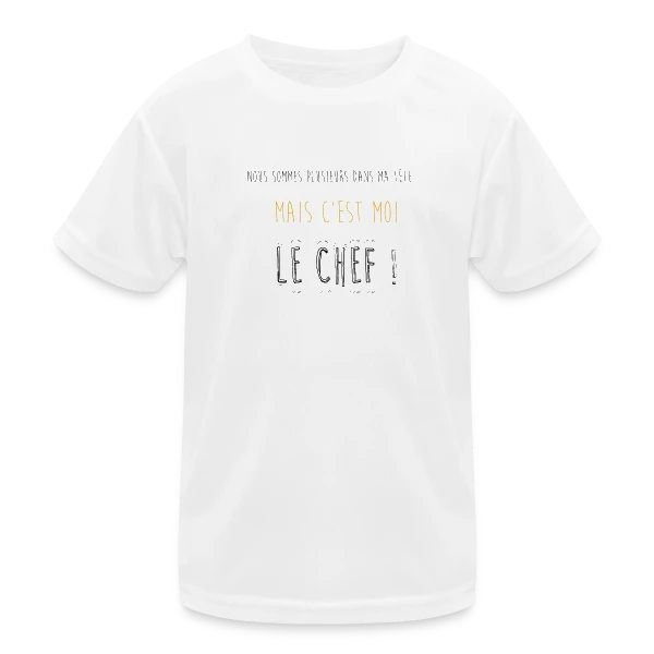 Le Chef dans Ma Tête sur T-shirt sport Enfant