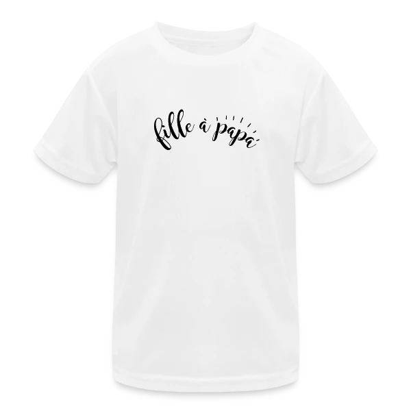 Fille à Papa Adorée sur T-shirt sport Enfant