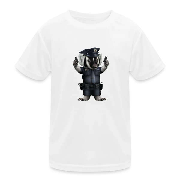 Blaireau Police sur T-shirt sport Enfant