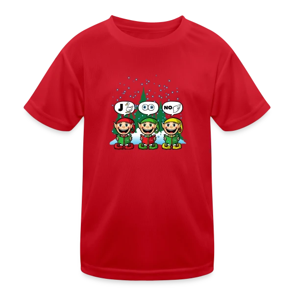 Esprit de Noël sur T-shirt sport Enfant