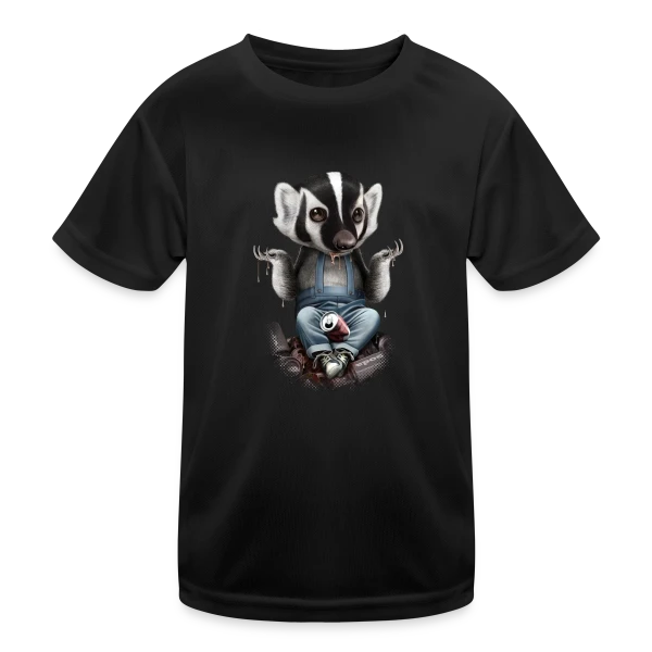 Je m'en fiche, Blaireau Rusé sur T-shirt sport Enfant
