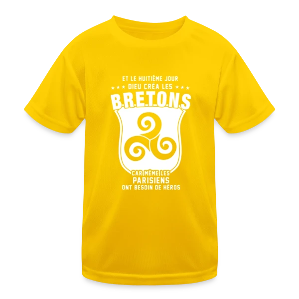 Bretons 8ème Jour sur T-shirt sport Enfant