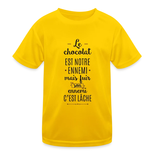 Je peux pas, j'ai chocolat sur T-shirt sport Enfant