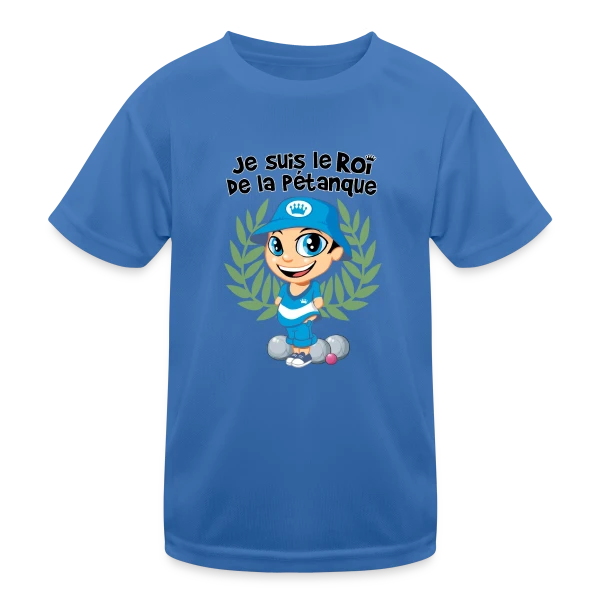 Roi de la pétanque sur T-shirt sport Enfant