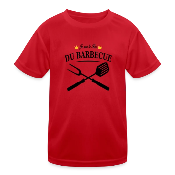 Le Roi Incontesté du Barbecue sur T-shirt sport Enfant