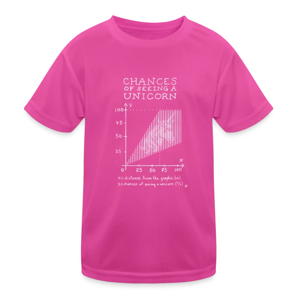 Théorie de la Licorne : L'Infographie des Probabilités sur T-shirt sport Enfant