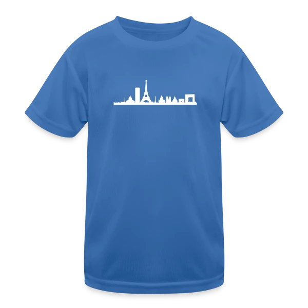 Silhouette Parisienne Élégante sur T-shirt sport Enfant
