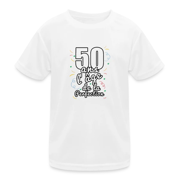 50 Ans Fabuleux : Un Demi-Siècle d'Aventures sur T-shirt sport Enfant