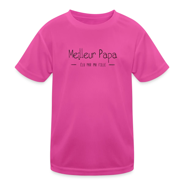 Le Meilleur Papa d'une Fille sur T-shirt sport Enfant