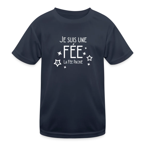 "Je Suis Une Fée" - Magie et Poésie Enchantée sur T-shirt sport Enfant