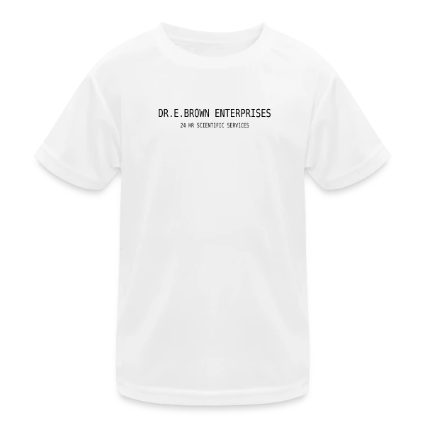 Dr. Brown : Architecte du Temps sur T-shirt sport Enfant
