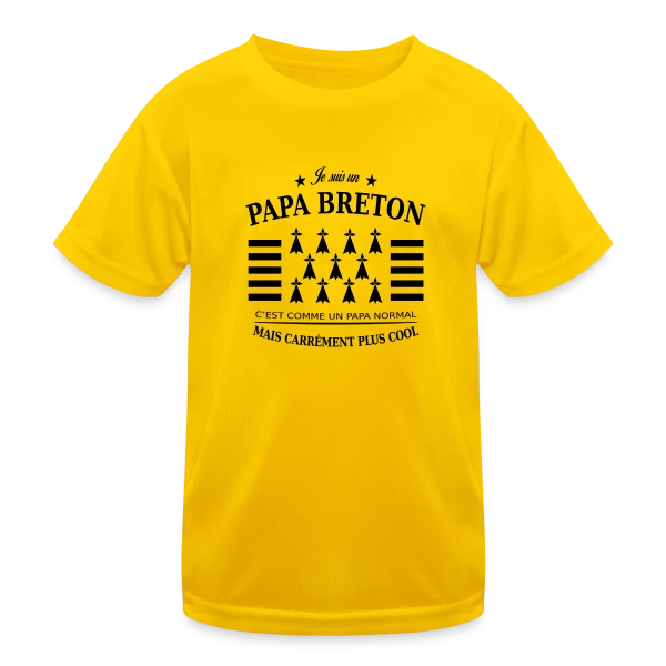 Papa Breton Authentique sur T-shirt sport Enfant