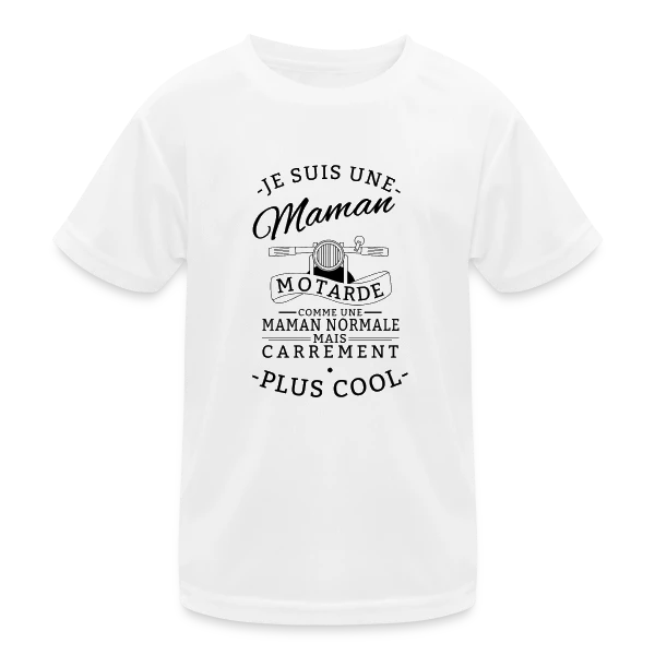 Maman Motarde : L'Asphalte au Coeur sur T-shirt sport Enfant