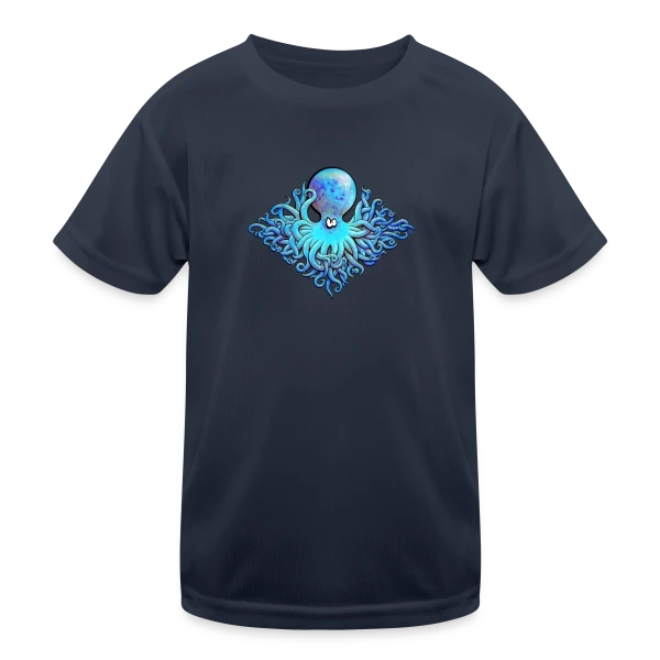 Poulpe 51 Tentacules sur T-shirt sport Enfant
