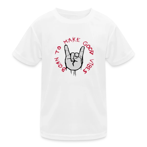 Good Vibes Main Cornue Rock sur T-shirt sport Enfant