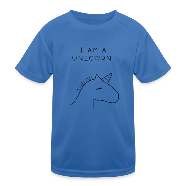 Je suis une Licorne Rêveuse sur T-shirt sport Enfant