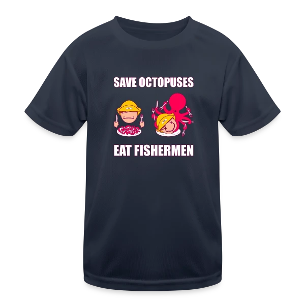 Sauvons les pieuvres sur T-shirt sport Enfant