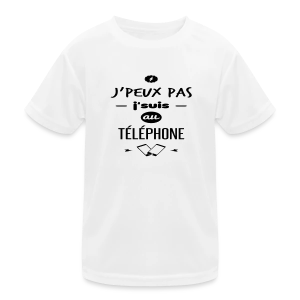 J'suis au téléphone sur T-shirt sport Enfant