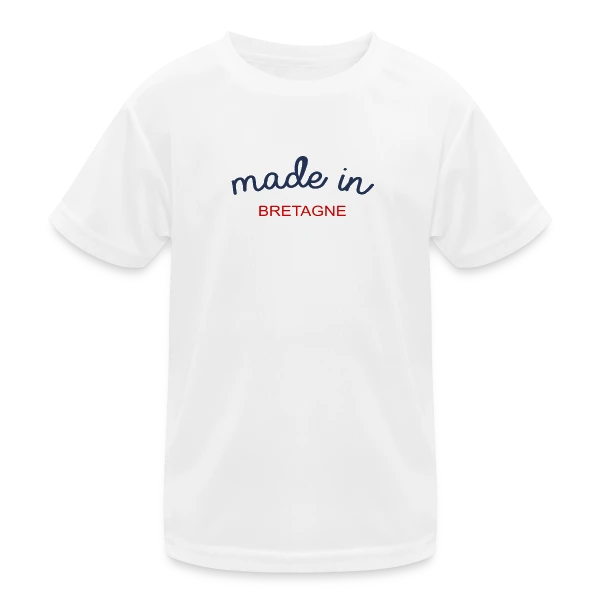 Made in Bretagne: L'Authentique Fierté Bretonne sur T-shirt sport Enfant