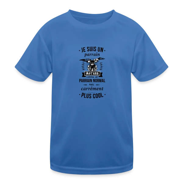 Parrain Motard : Le Meilleur des Parrains sur T-shirt sport Enfant