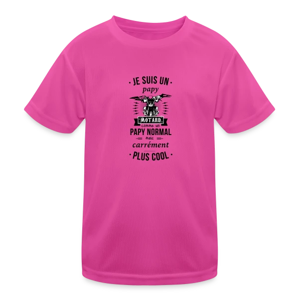Papy Motard sur T-shirt sport Enfant