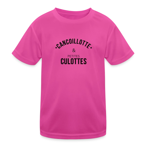 Humour Franc-Comtois : Cancoillotte & les Petites sur T-shirt sport Enfant