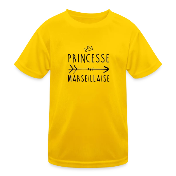 Princesse Marseillaise sur T-shirt sport Enfant
