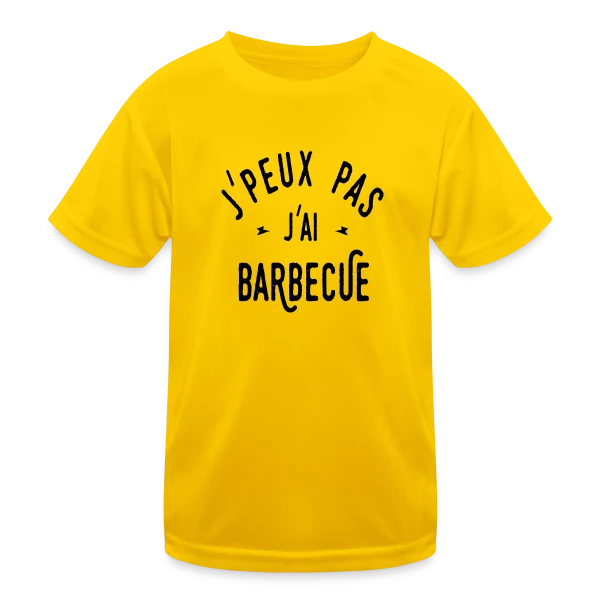 J'PEUX PAS J'AI BARBECUE - Humour & Grillades sur T-shirt sport Enfant