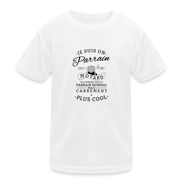Parrain Motard : Le Plus Cool sur T-shirt sport Enfant