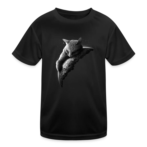 Mooncat : Le Chat de la Lune sur T-shirt sport Enfant