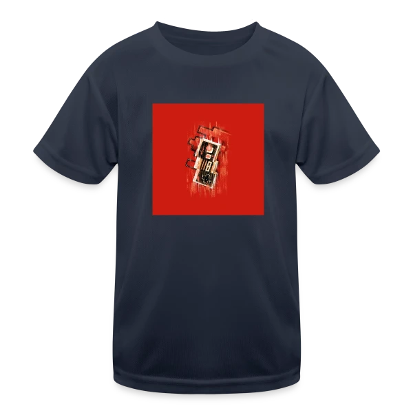 Vibration NES Rouge Rétro sur T-shirt sport Enfant