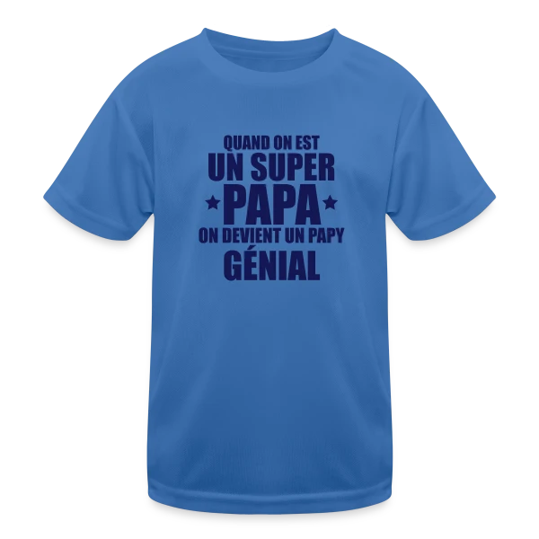Annonce Grossesse : On Devient un Papy Génial ! sur T-shirt sport Enfant