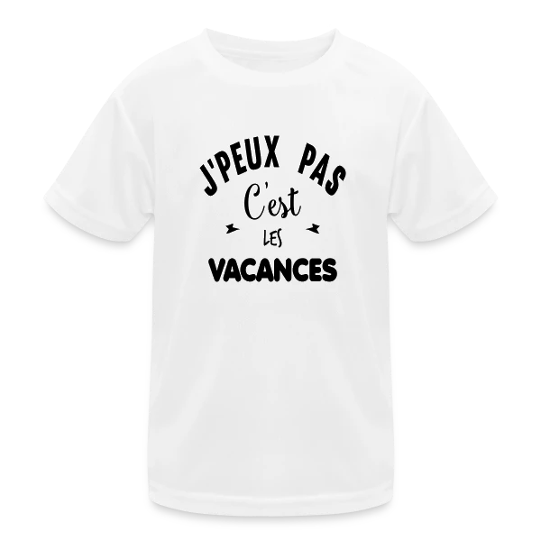 C'est les Vacances ! sur T-shirt sport Enfant