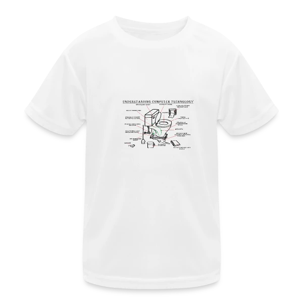 La Technologie Expliquée avec Humour sur T-shirt sport Enfant