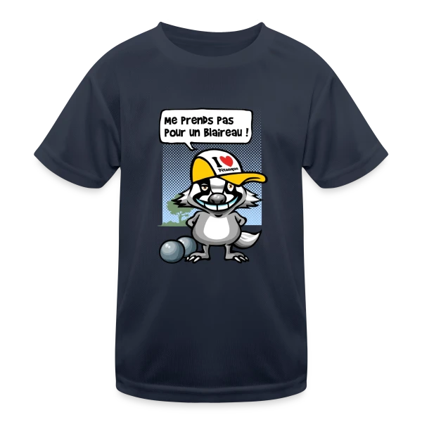 Blaireau Pétanque : Le Maître des Boules sur T-shirt sport Enfant