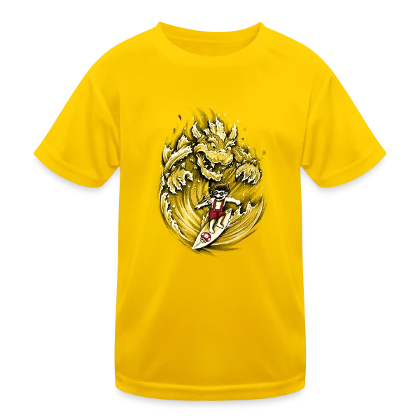 Mario, le Surfeur de Bowser sur T-shirt sport Enfant